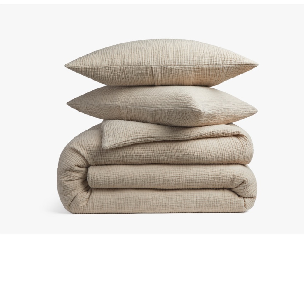 Parachute Home Cloud Cotton Duvet and Pillow Covers natural
